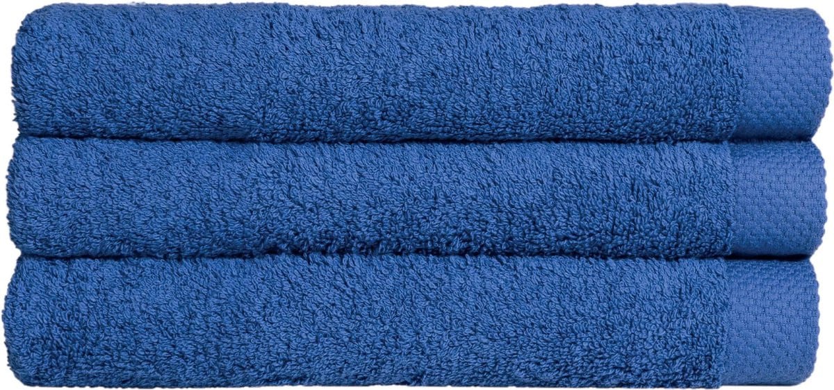 Uni Pure Royal Douchelaken Ultramar Koningsblauw 70 x 140 cm - 3 stuks