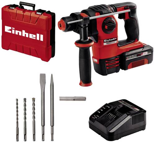 Einhell Power X-Change HEROCCO Kit +5 (1x3,0Ah) SDS-Plus-Akku-Bohrhammer 18V 3.0Ah Li-Ion inkl. Akku, inkl. Koffer, mit Zubehör