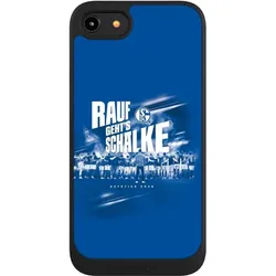 Nivocase Handyhülle für Apple iPhone 8 Hülle NIVOpure Case Schwarz Aufstieg FC Schalke 04 Offizielles (Apple iPhone 8), Smartphone Hülle, Schwarz