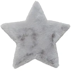 Kinderteppich  Stern ¦ grau ¦ Synthetische Fasern ¦ Maße (cm): B: 60