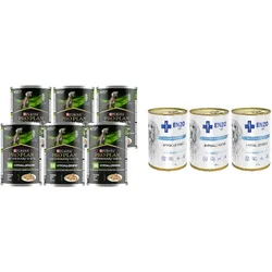 PURINA Veterinary PVD HA Hypoallergenic Mush 6x400g + ENZO VET Hypoallergenes Futter mit Pute für Hunde 3x400g