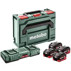 Metabo Basic Set 4x Akku LiHD 5.5Ah & ASC 145 DUO Ladegerät + metaBOX 145
