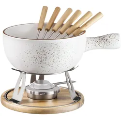 Mäser Pintar, Fondue Set, Weiss, Braun