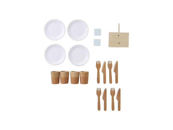 vertbaudet Spielküche Geschirrspüler mit Zubehör für Kinder, Holz FSC® Holz, Holz FSC®
