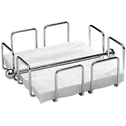 APS Serviettenhalter »Wire« 19 x 19 cm silber, 19x6.5 cm