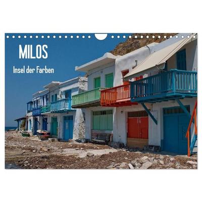 Milos, Insel der Farben (Wandkalender 2027 DIN A4 quer), CALVENDO Monatskalender