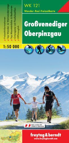 Freytag-Berndt und Artaria KG - Freytag Berndt Wanderkarten, WK 121, Großvenediger, Oberpinzgau - Maßstab 1:50 000 - Preis vom 09.10.2026 07:28:09 h