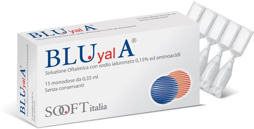 FIDIA FARMACEUTICI SpA Blu Yal A - Soluzione Oftalmica 15 Flaconcini da 0,35ml