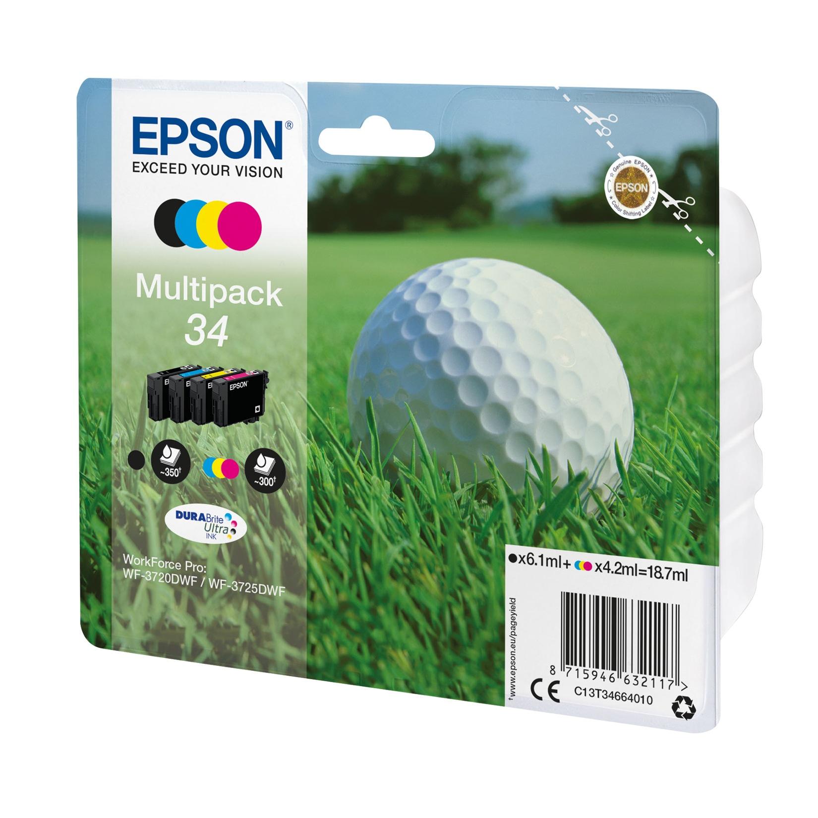 Epson C13T34664010 Golfball Multipack Druckerpatrone
