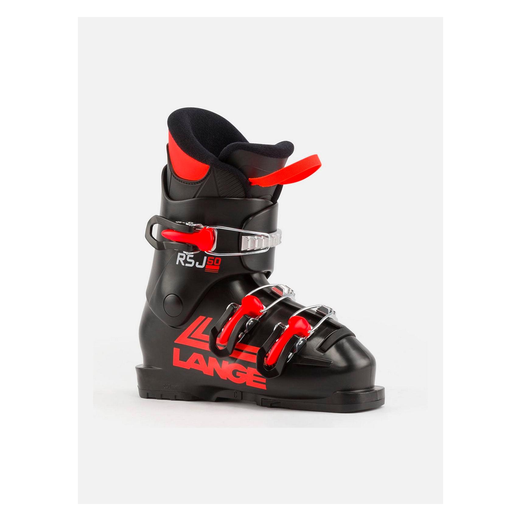 Lange Skischuhe RSj 50 (Schwarz/Elektrisch Rot) (20.5) (66298474)
