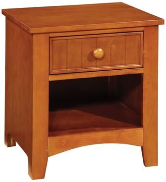 Copper Grove Ettrick Transitional Espresso Wood 1-Drawer Night Stand