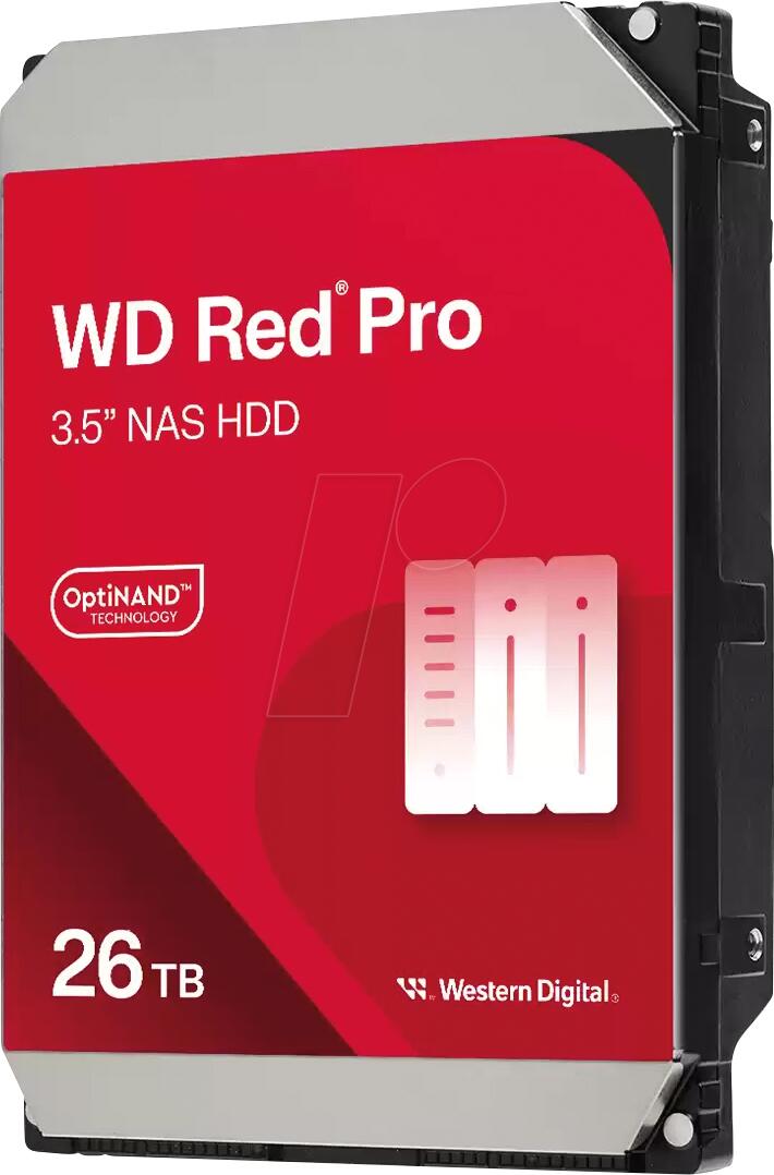 Western Digital WD Red Pro NAS Festplatte 26TB, 512 MB WD260KFGX