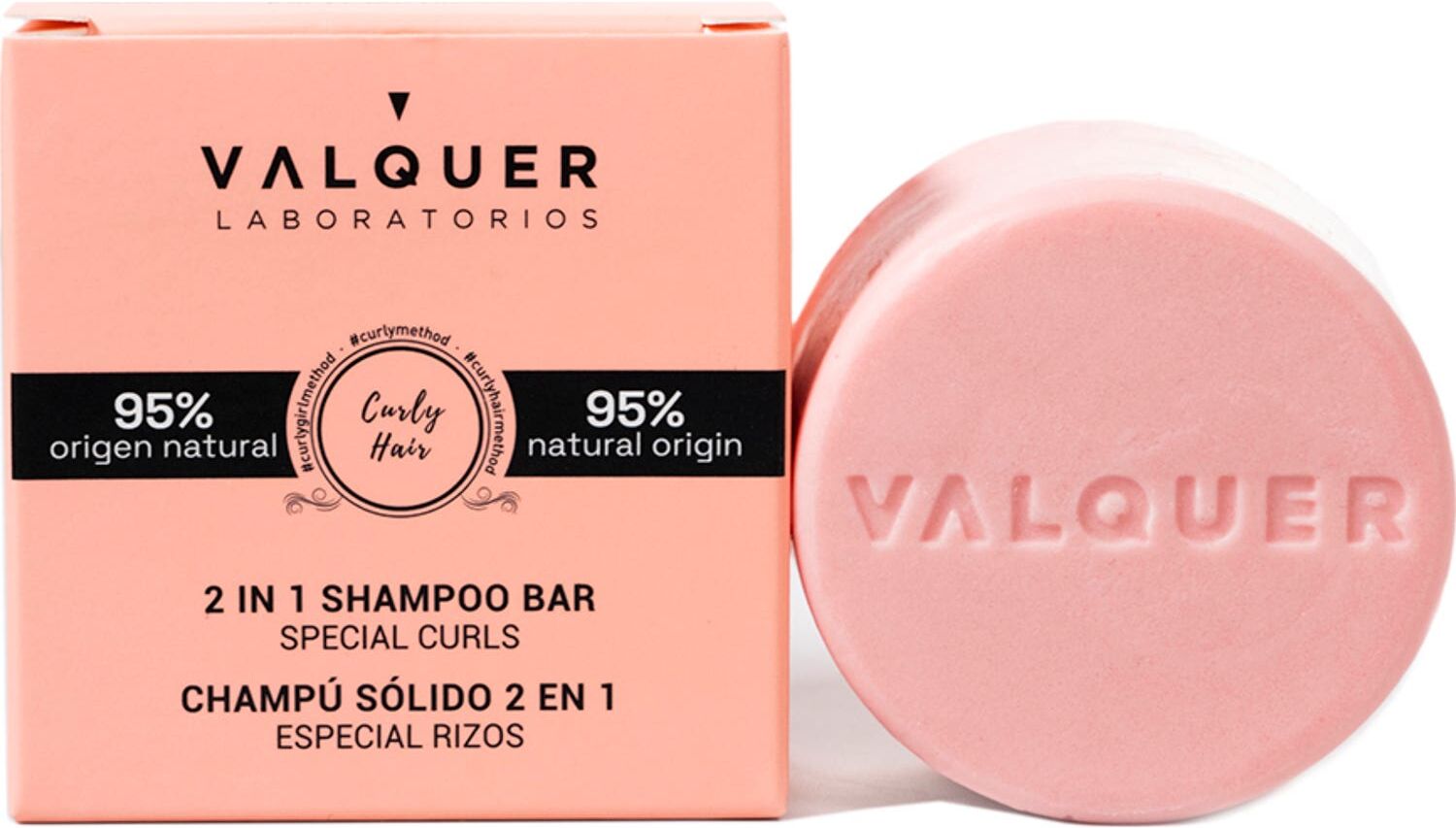 VALQUER Champú Sólido 2 en 1 Especial Rizos 70 g