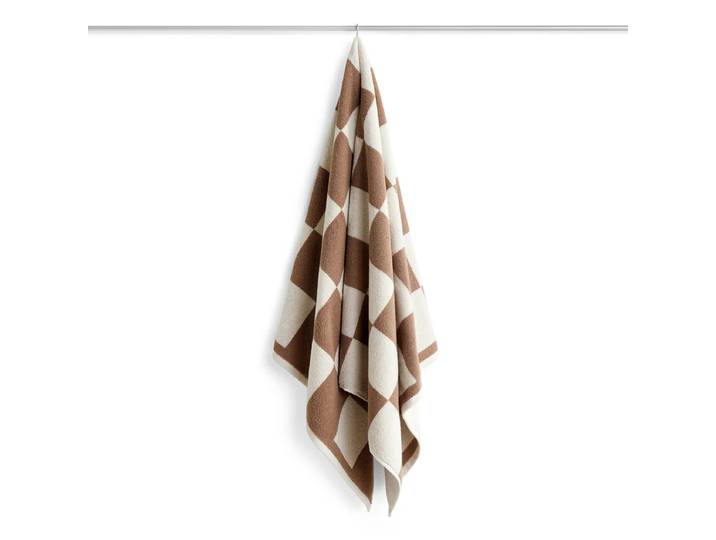 HAY - Check Badetuch, 70 x 136 cm, cappuccino