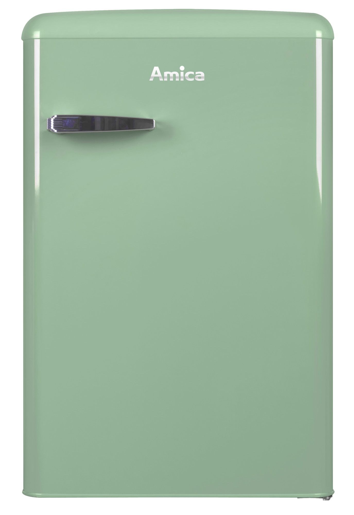 Amica VKS 15623 M, Vollraum-Kühlschrank im Retro Design, 85 cm Höhe, fresh mint,