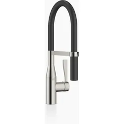 Dornbracht SYNC Profi-Einhebelmischer, flexibler Silikonschlauch, Ausladung 200mm, 33865895-06, Farbe: Platin Matt