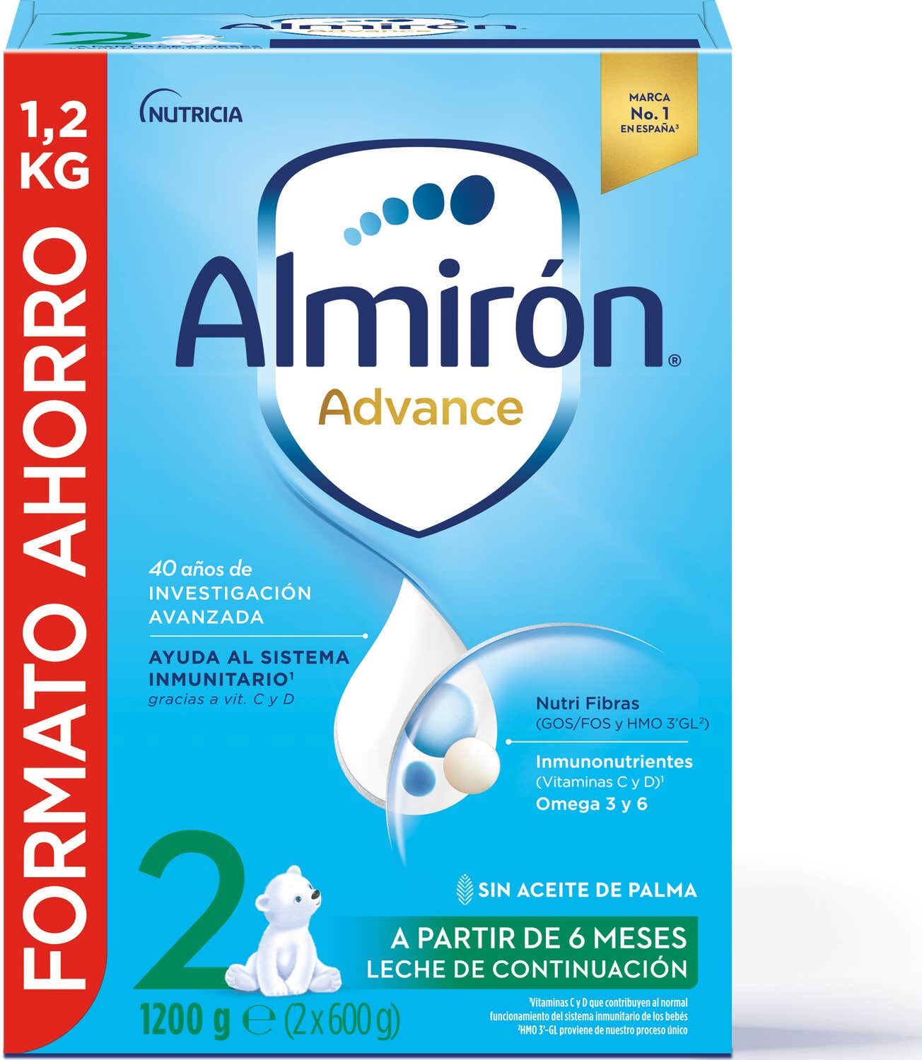 Almirón Advance 2 Leche de Continuación 1200gr