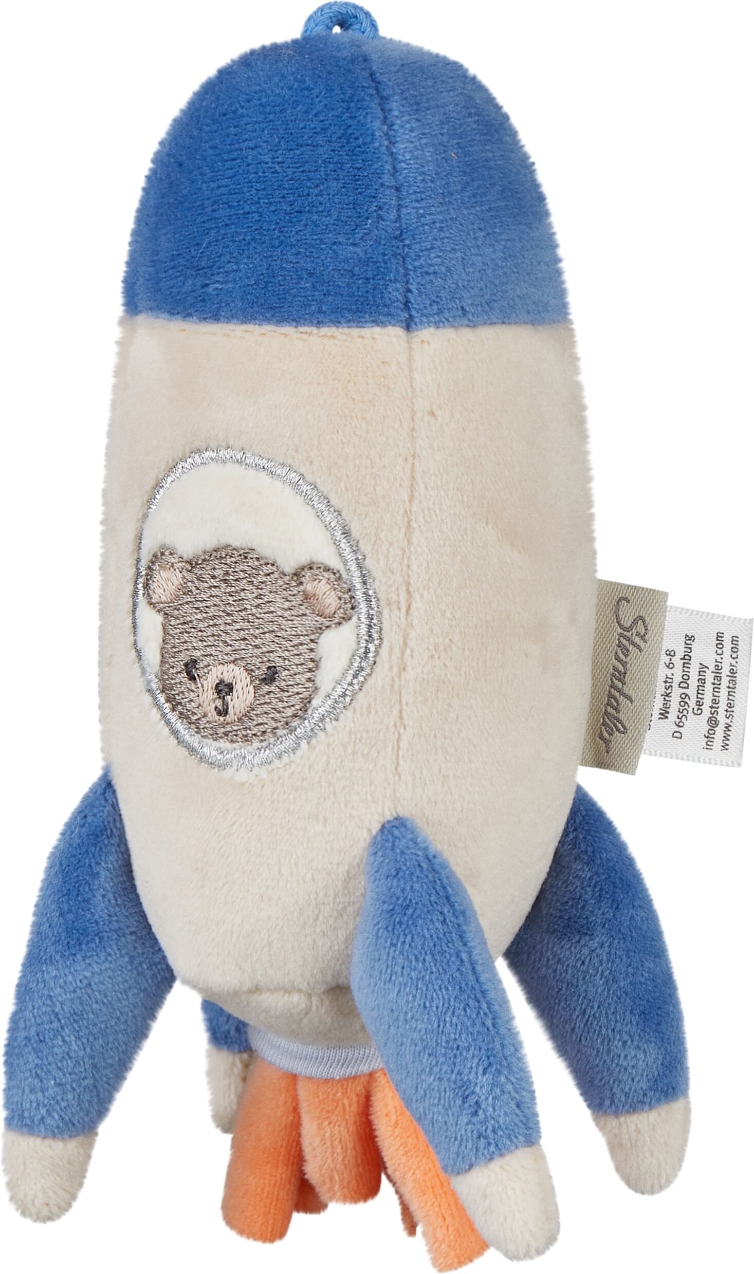 Kuscheltier STERNTALER "Kuscheltier S WELTRAUM Rakete", blau (kunterbunt), Plüschfiguren, Kinder, Kuscheltier