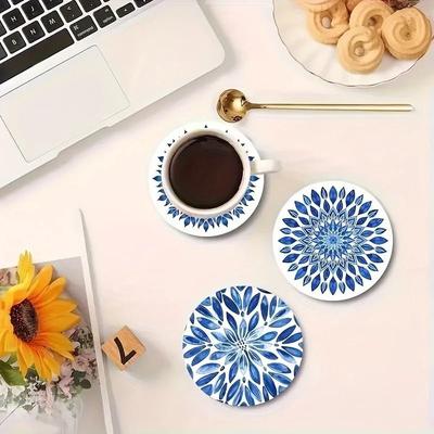 Uplift Essentials Celadon Wooden Coaster Set High Definition Architectural Desktop Insulation Celadon Wooden Coaster Set High Definition Architectural Desktop Insulation