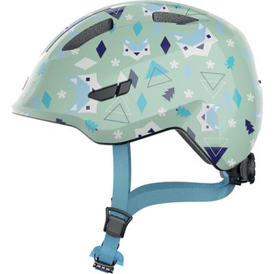 Kinderfahrradhelm ABUS "SMILEY 3.0" Gr. S, grün (grün nordic), Helme, Kinder, S Kopfumfang: 45cm - 50cm