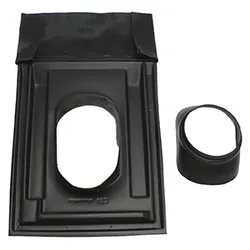 Vaillant Kunststoff-Dachpfanne für Schrägdach (25-50 Grad), schwarz
