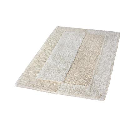 Kleine Wolke "Havanna, Badvorleger, Badezimmer Teppich" Höhe 16 mm fußbodenheizungsgeeignet Badteppich, Uni Farben, Hoch-Tief Effekt, mit Bordüre
