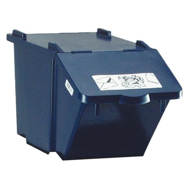 Knapsack Mülleimer Recycling-Box mit Deckel blau 45 L stapelbar mit aufklappbarem Deckel (45 l) (6800-1)