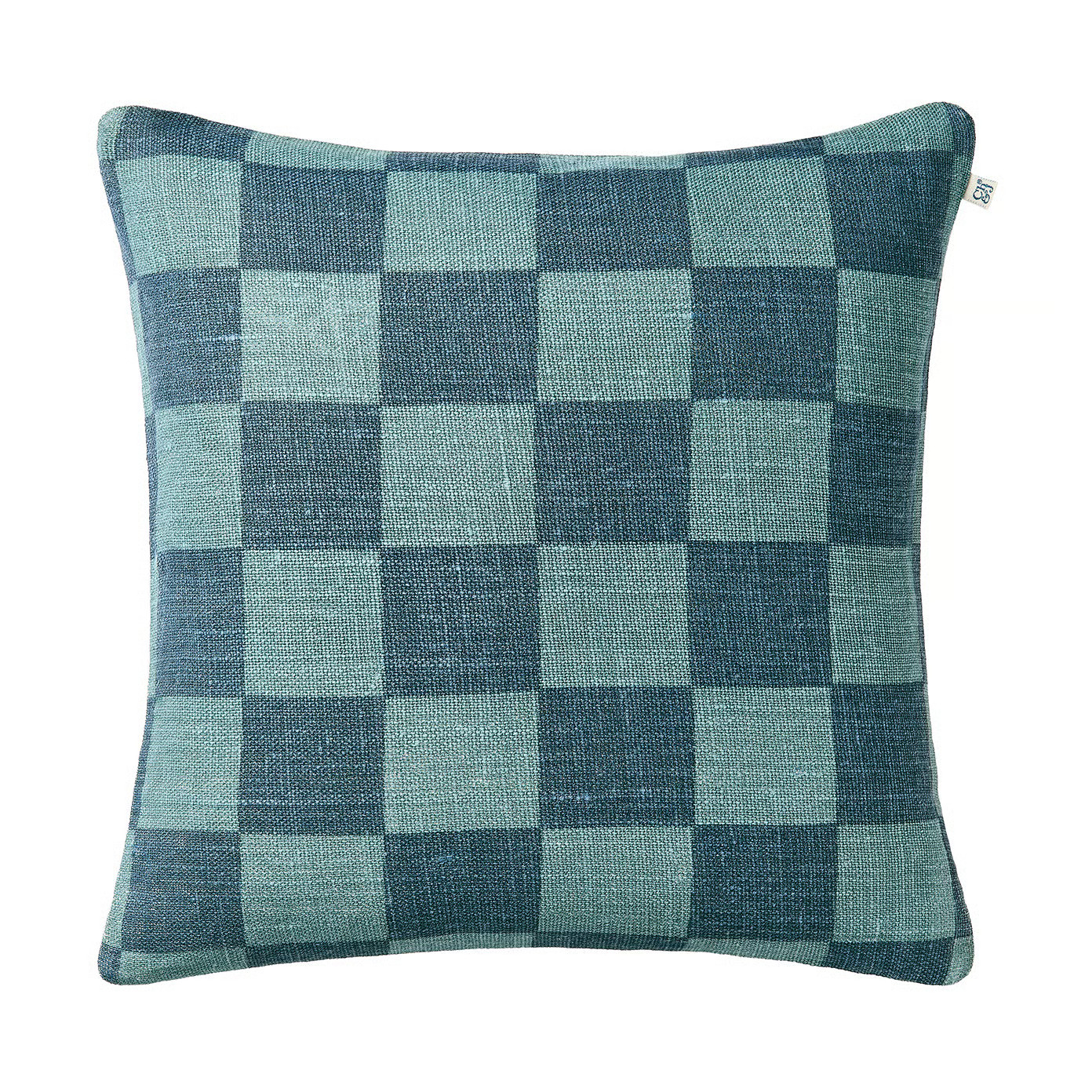 Chhatwal & Jonsson Buffalo Check kussen in heaven blue-palace blue, 50 x 50 cm
