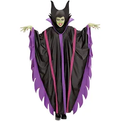 Widmann Erwachsenenkostüm Malefizia Kleid Hut lila Grösse S (S)