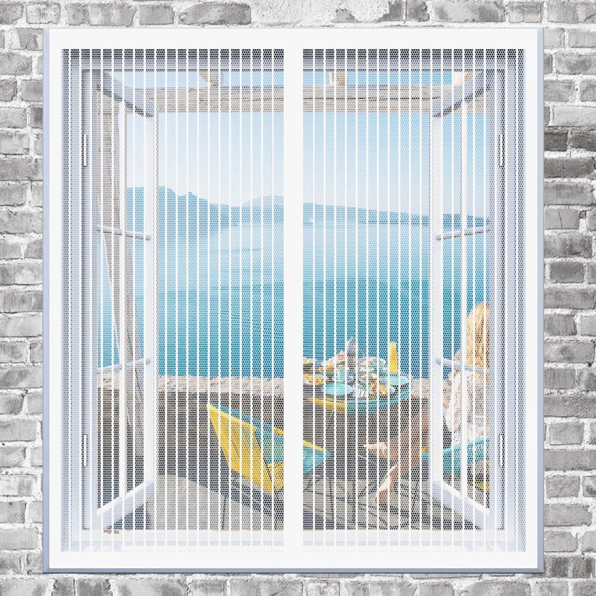 Magnetisch vliegengordijn voor het raam - Muggenhor - 85 x 130 cm