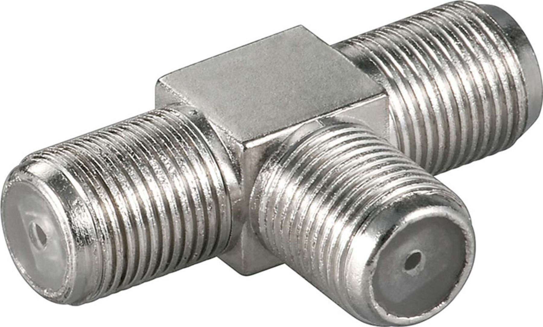 Goobay Adapter F-Kpl./2xF-Kpl. F-T-Stück 11848)