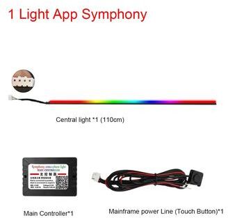 Inspire Essentials RGB Symphony Car Ambient Light Interior LED Strip Kit 2