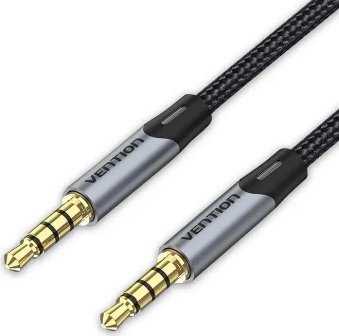 Vention TRRS 3,5 mm Male to Male Aux Cable 0.5M Gray