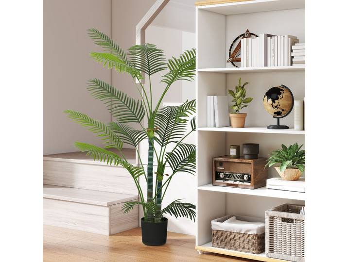 HOMCOM Palmier Artificiel 170cm avec Pot Vert