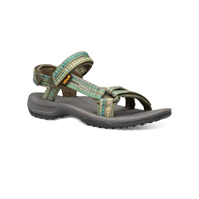 Sandale TEVA "W TERRA FI LITE", Damen, Gr. 36, grün (burnt olive), Synthetik, Textil, Schuhe Sandale