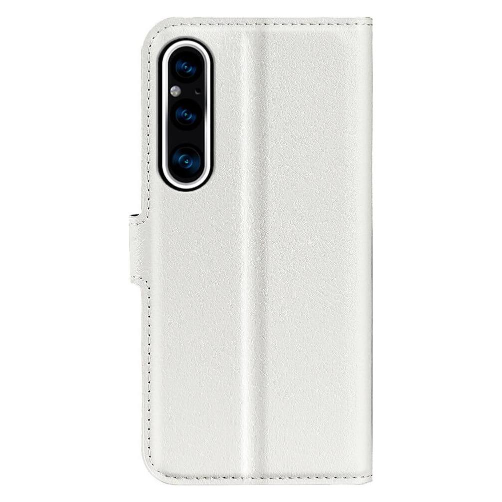 Cover-Discount Sony Xperia 1 V - Leder Etui Hülle weiss (Sony Xperia 1 V) (660131996B)