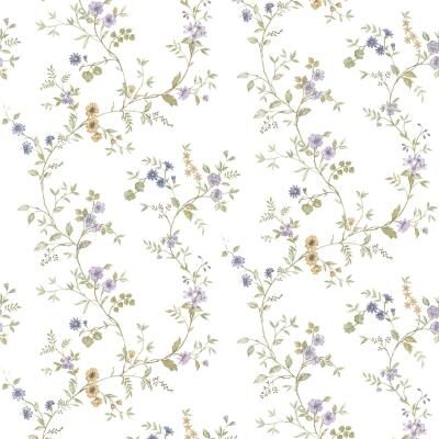 Galerie Wallcoverings Blooming Garden Collection Victoria Garden Matte Finish Vinyl on Non-woven Wallpaper Roll