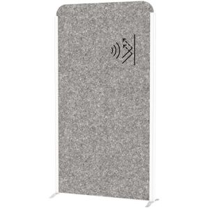 Maul Maul Stellwand  cocoon 9701002, Akustik-Trennwand, aus Vlies, dunkelgrau, 100 x 180 cm