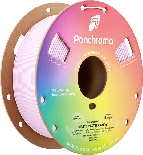 Polymaker CA04030 Panchroma Matte Filament PLA Matt, geringerer Kunststoffgehalt 1.75mm 1000g Pastel Candy, Rose 1St.