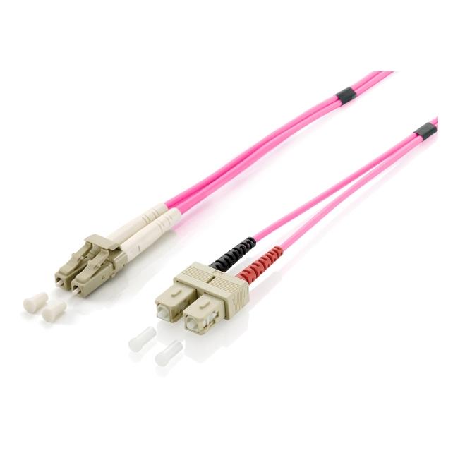 equip LWL Patchkabel HF LC/SC 50/125u OM4 2m violett (2 m) (255532)