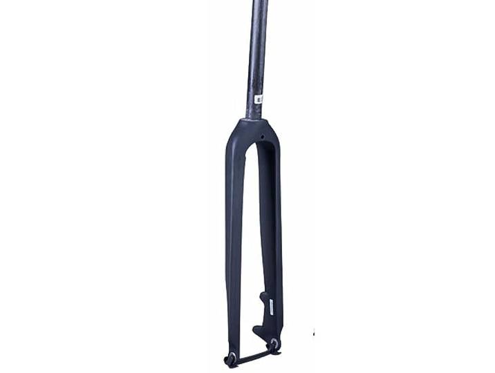 WIQUYBML Starre Mountainbike-Carbon-Gabel, 26, 27,5 und 29 Zoll, MTB-Vorderradgabel, Scheibenbremse, Schnellspanner 9x100 mm, 1 1/8 Zoll gerades Rohr, Ultraleicht 450 g (Farbe: Schwarz-matt