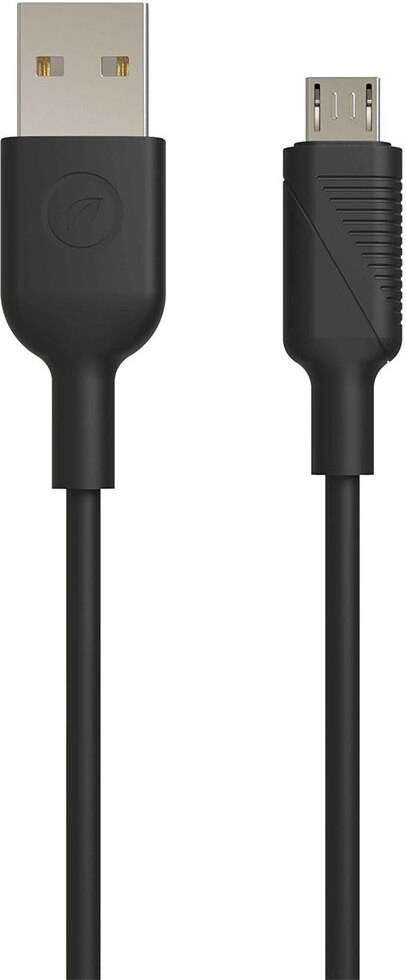 Muvit USB-A naar Micro-USB B kabel, 1,2 meter, zwart
