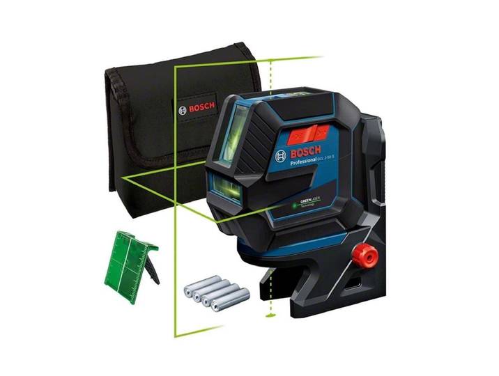Punkt- und Linienlaser BOSCH PROFESSIONAL Kombilaser GCL 2 , schwarz, B:6,3cm H:11,5cm L:12,6cm, Lasermessgeräte, Punkt- und Linienlaser