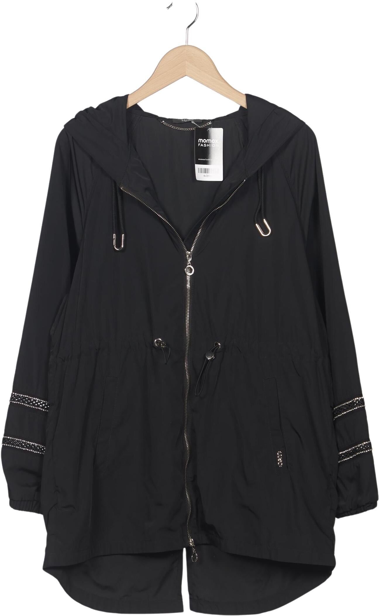 LIU JO Damen Mantel, Schwarz, Gr. S, Synthetik - Second Hand