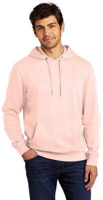 District DT6100 V.I.T. Fleece Hoodie in Rosewater Pink size 2XL   Cotton/Polyester Blend