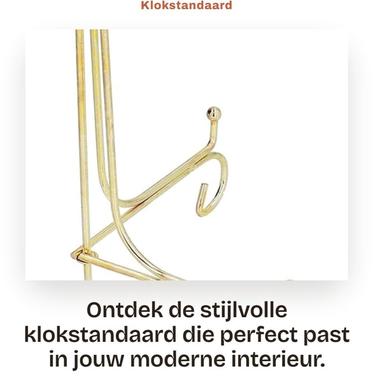 Dailygoods Klokstandaard in Modern Scandinavisch Design - Acryl Displaystandaard