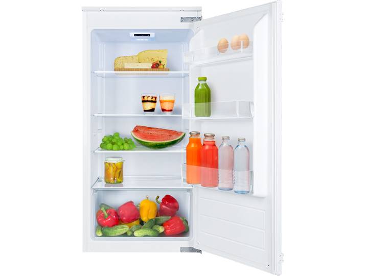 AMICA Einbaukühlschrank EVKSS 351 216 , Energieeffizienz: E, silber (weiß), Rechtsanschlag, wechselbar, Kühlschränke, Ruhig, übersichtlich, praktisch – dein Kühlschrank für jeden Tag, Einbaukühlschrank
