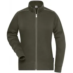 Damen Sweat-Jacke "JN893" - XS - olive