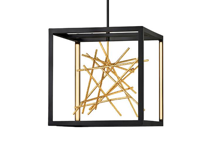 Pendelleuchte Styx Typ B Ø 51cm Schwarz/Schwarz Stahl, lackiert LED LED-Platine