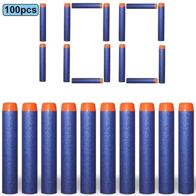 Uplifted Finds Refill Darts Bullets For Nerf N Strike Elite Series Blasters 100 Pcs Navy Blue